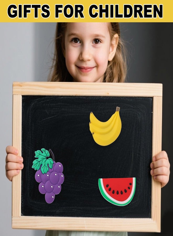 lasuroa 10pcs Fruit Refrigerator Magnets, Waterproof PVC Large Size Cute Decorative Fruit Shaped Fridge Magnets Decorations for Children's Baby Educational Toys - Image 3
